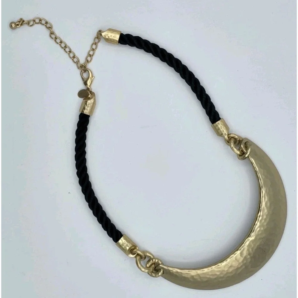 VINTAGE Chico's Fashion Statement Gold Toned Necklace - 24" Excellent Condition - Picture 2 of 9